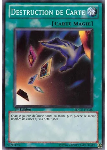 Destruction de Carte