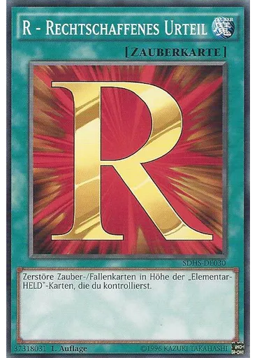 R - Rechtschaffenes Urteil