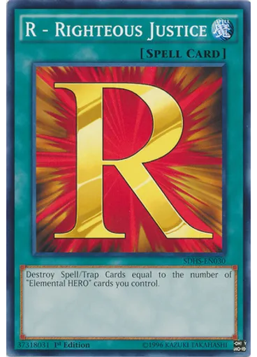 R - Righteous Justice