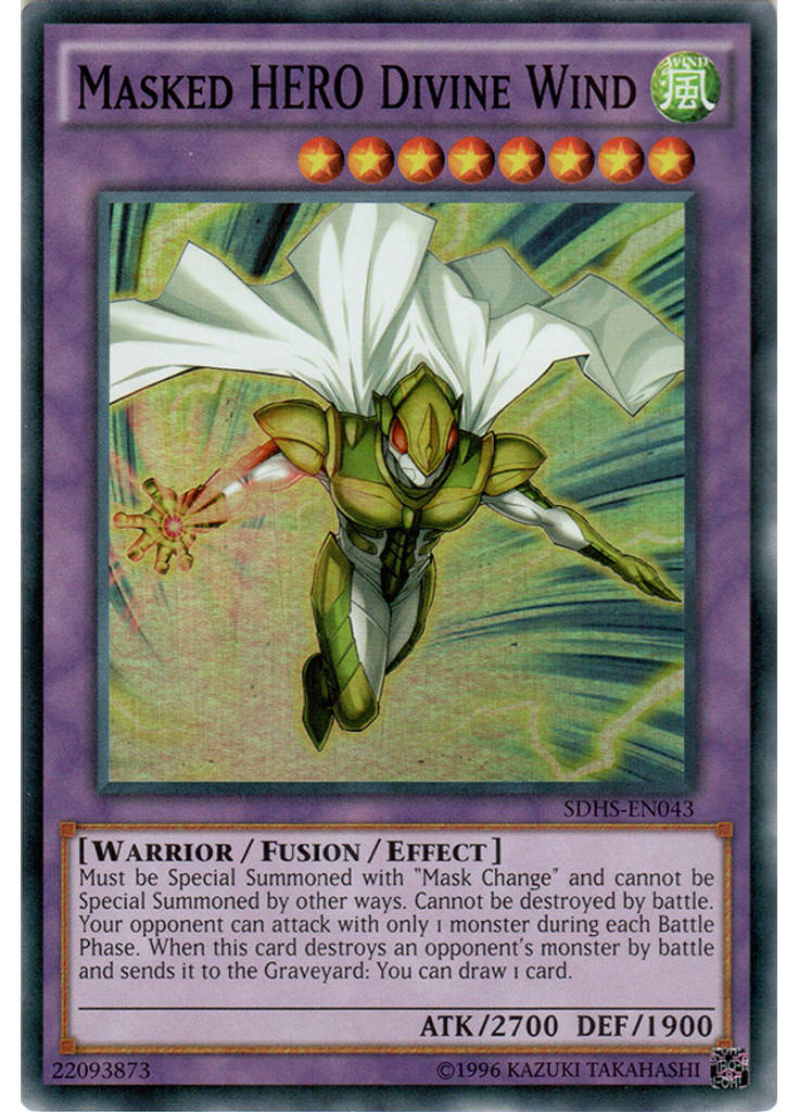 Masked HERO Divine Wind (Super Rare Unlimited)