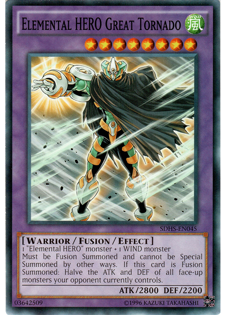 Elemental HERO Great Tornado (Common Unlimited)