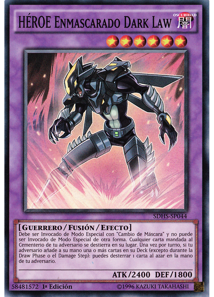 HÉROE Enmascarado Dark Law