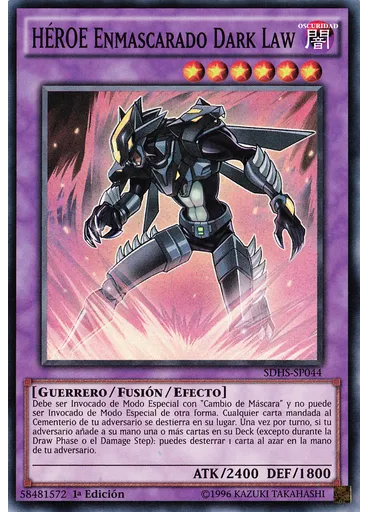 HÉROE Enmascarado Dark Law