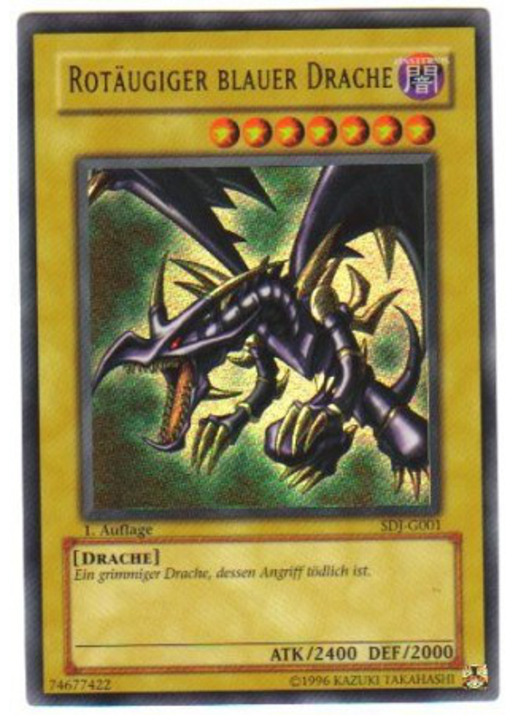 Rotäugiger schwarzer Drache