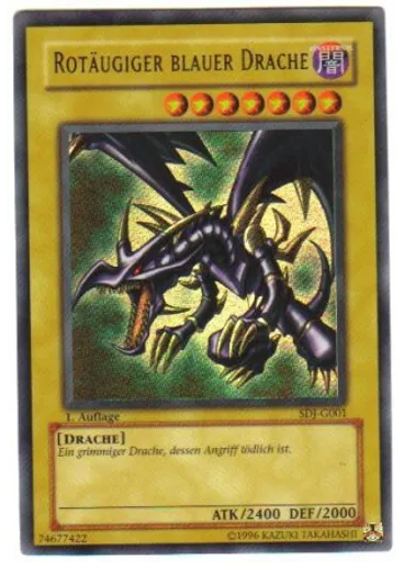 Rotäugiger schwarzer Drache