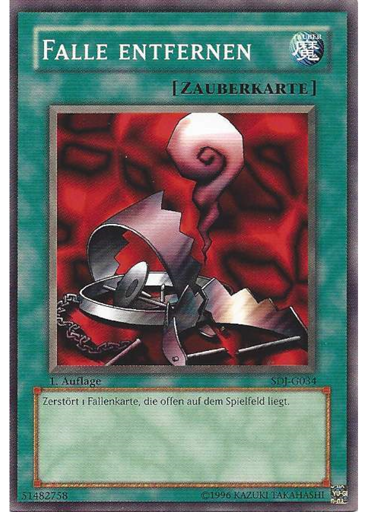 Falle entfernen