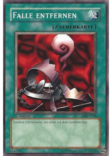 Falle entfernen
