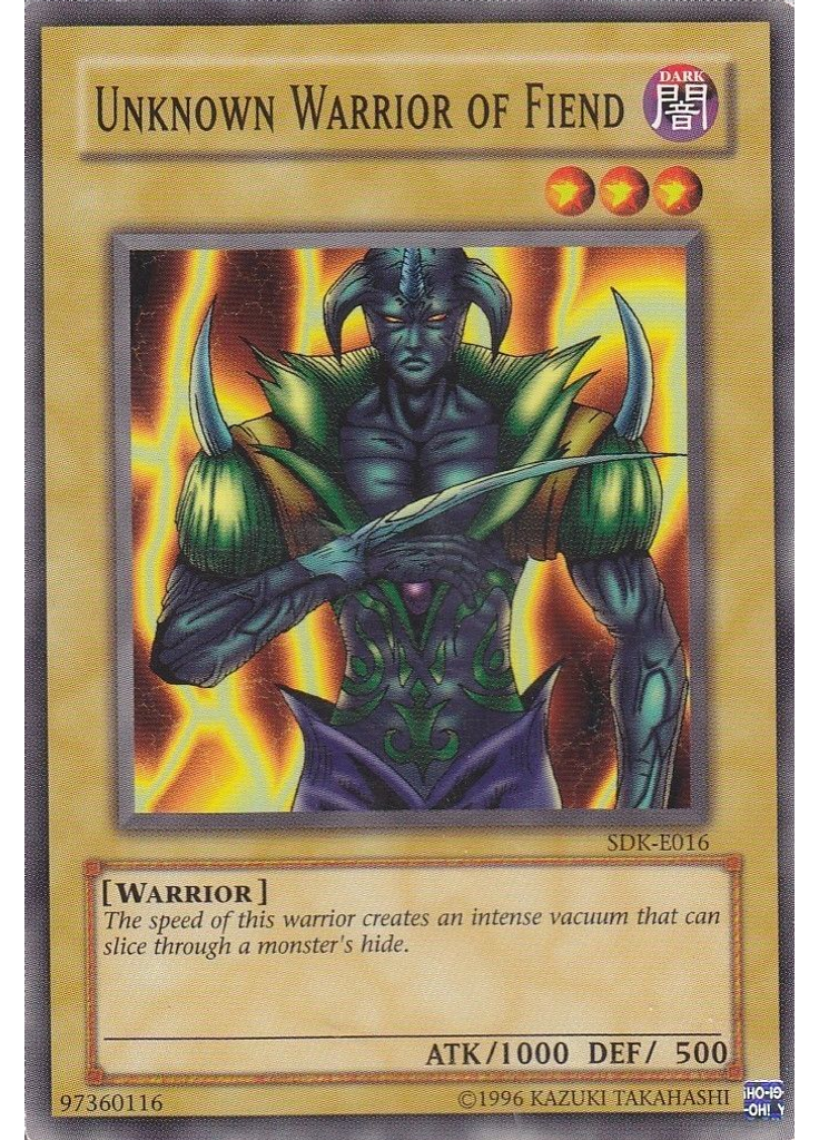 Unknown Warrior of Fiend (Common Unlimited)