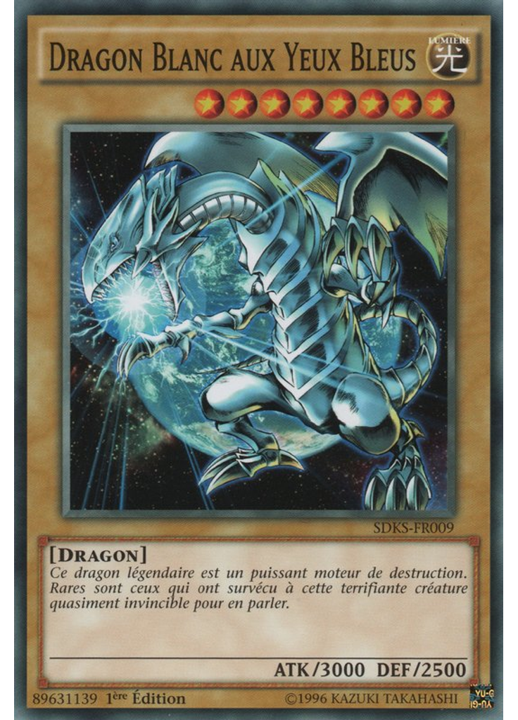 Dragon Blanc aux Yeux Bleus