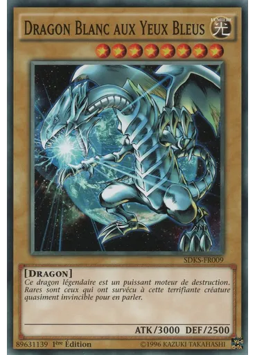Dragon Blanc aux Yeux Bleus