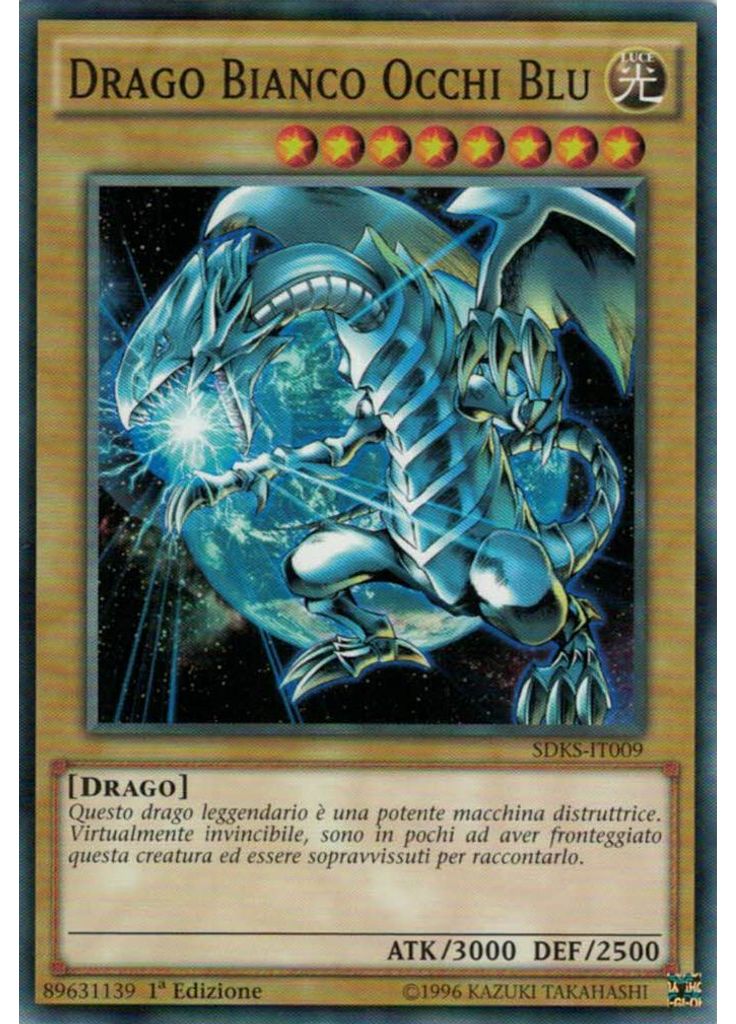 Drago Bianco Occhi Blu