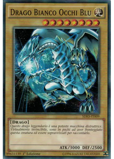 Drago Bianco Occhi Blu