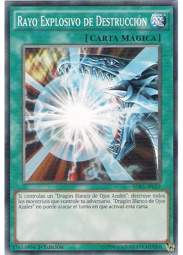 Rayo Explosivo de Destrucción — Baraja de Estructura: Seto Kaiba
