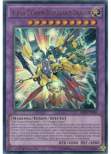 A-a la-Z-Cañón Beligerante Dragón