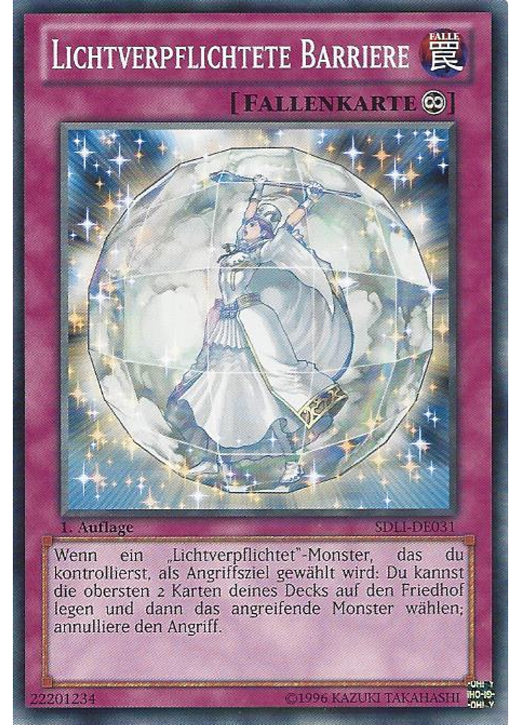 Lichtverpflichtete Barriere