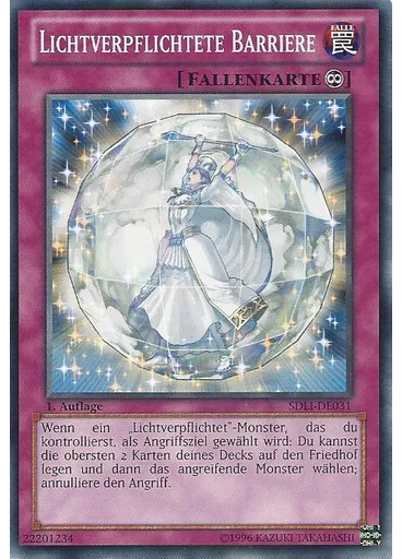 Lichtverpflichtete Barriere