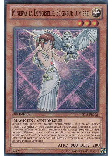 Minerva la Demoiselle, Seigneur Lumière — Royaume de Lumière Deck de Structure