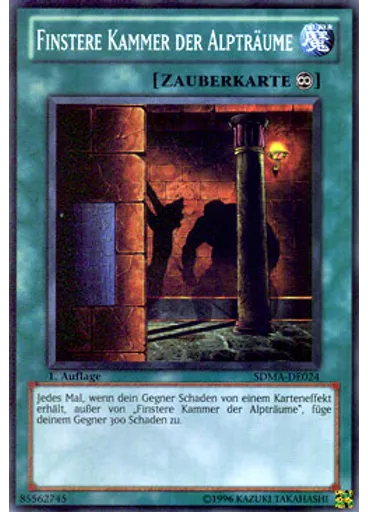 Finstere Kammer der Alpträume