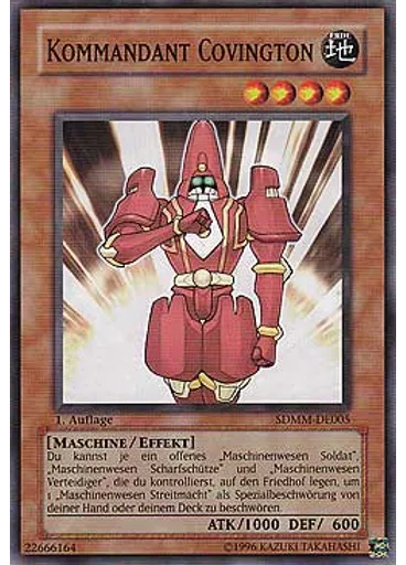 Kommandant Covington — Machina Mayhem Structure Deck