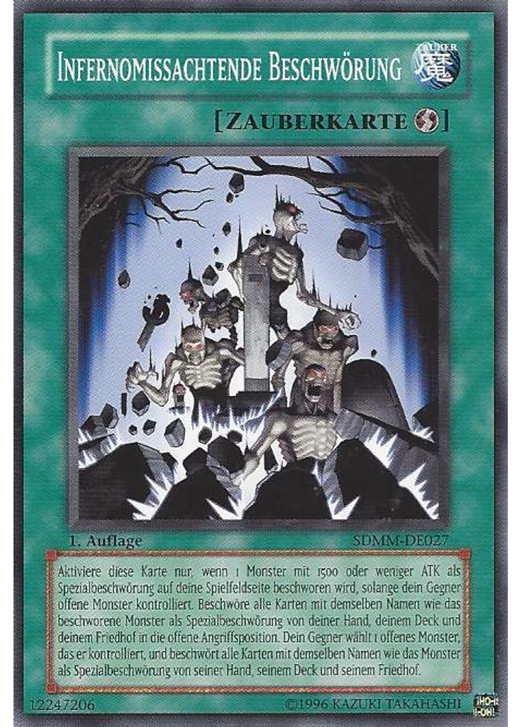 Infernomissachtende Beschwörung
