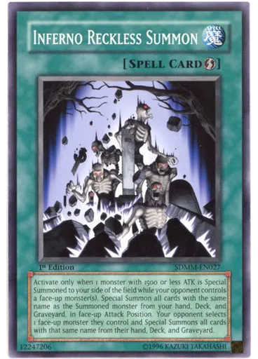 Inferno Reckless Summon — Machina Mayhem Structure Deck