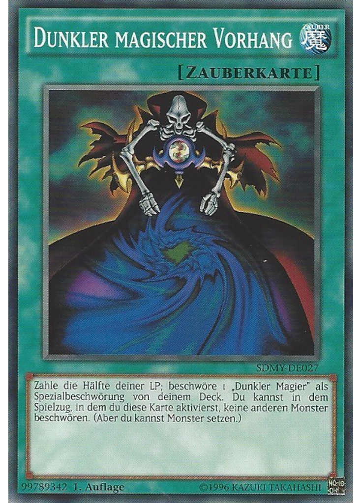 Dunkler magischer Vorhang