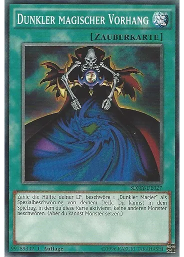 Dunkler magischer Vorhang