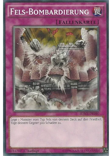 Fels-Bombardierung