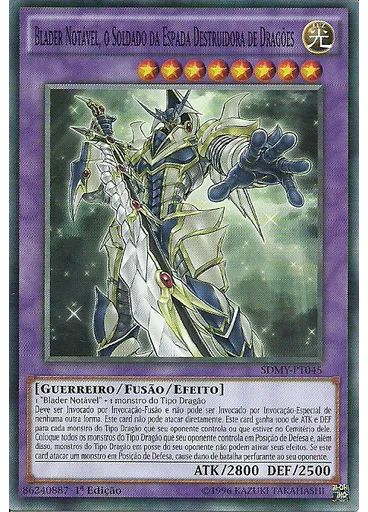 Blader Notável, o Soldado da Espada Destruidora de Dragões — Deck Estrutural: Yugi Muto