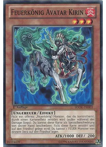 Feuerkönig Avatar Kirin