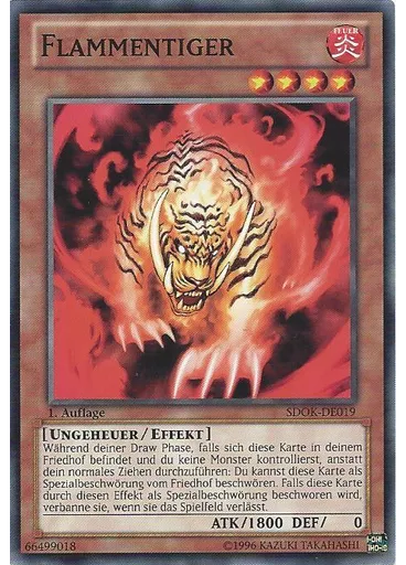 Flammentiger — Onslaught of the Fire Kings Structure Deck