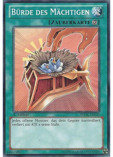 Bürde des Mächtigen