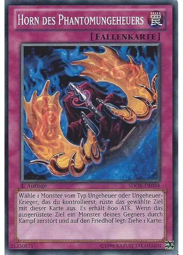 Horn des Phantomungeheuers — Onslaught of the Fire Kings Structure Deck