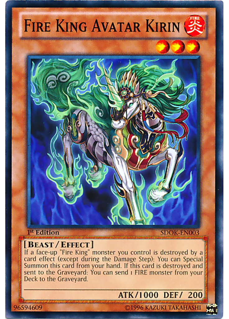 Fire King Avatar Kirin