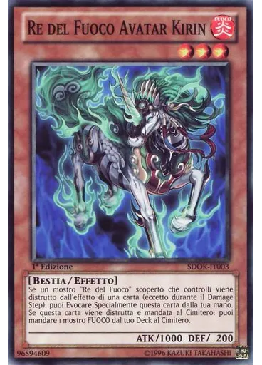 Re del Fuoco Avatar Kirin — Assalto dei Re del Fuoco Structure Deck