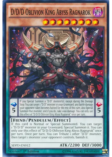 D/D/D Oblivion King Abyss Ragnarok