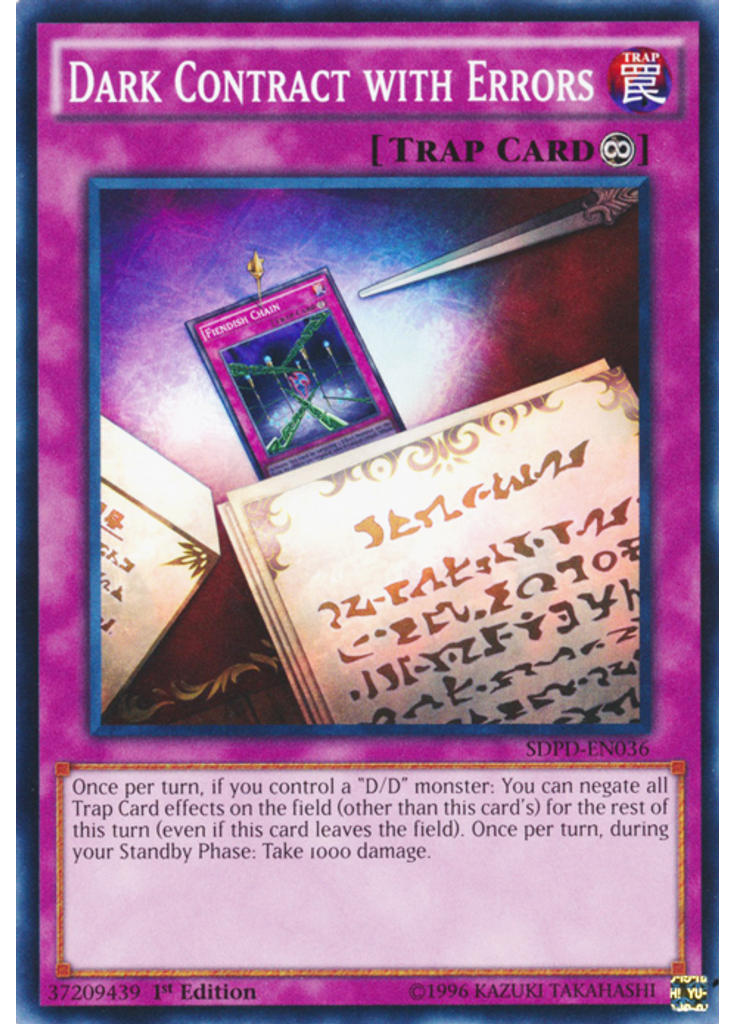 Dark Contract with Errors