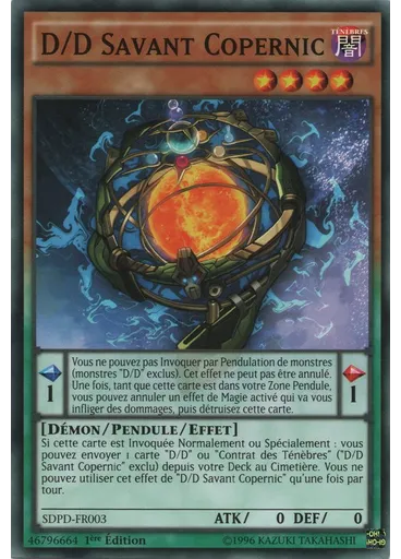 D/D Savant Copernic — Domination des Pendules Deck de Structure