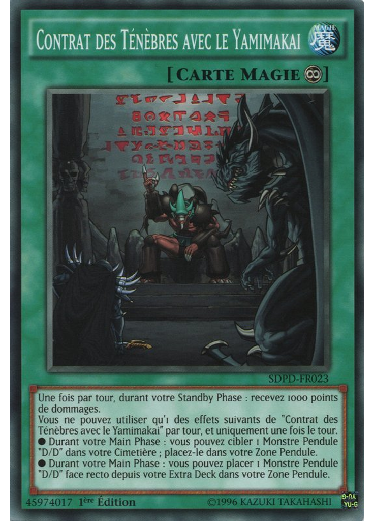 Contrat des Ténèbres avec le Yamimakai