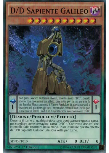 D/D Sapiente Galileo — Dominazione Pendulum Structure Deck