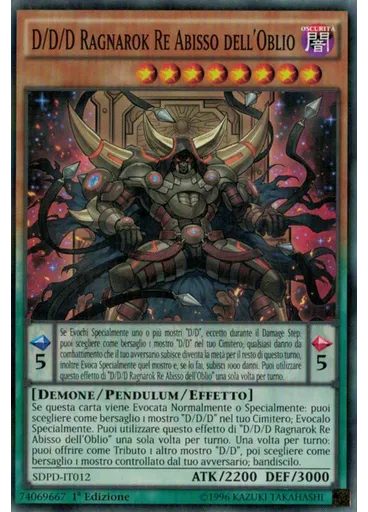 D/D/D Ragnarok Re Abisso dell'Oblio
