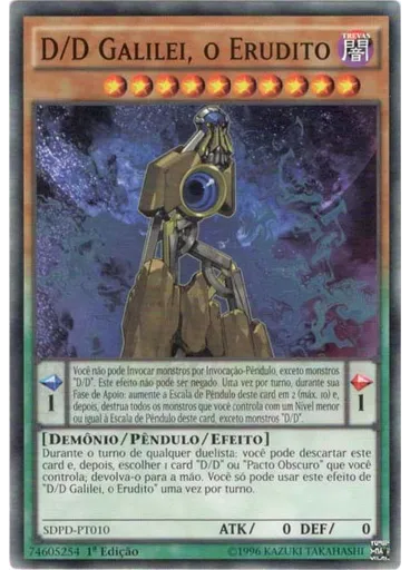 D/D Galilei, o Erudito — Dominação Pêndulo Deck Estrutural