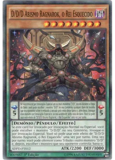 D/D/D Abismo Ragnarok, o Rei Esquecido