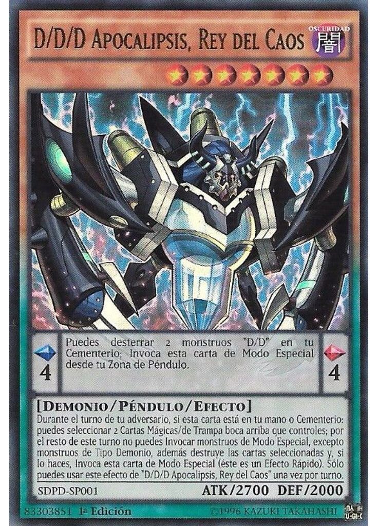 D/D/D Apocalipsis, Rey del Caos