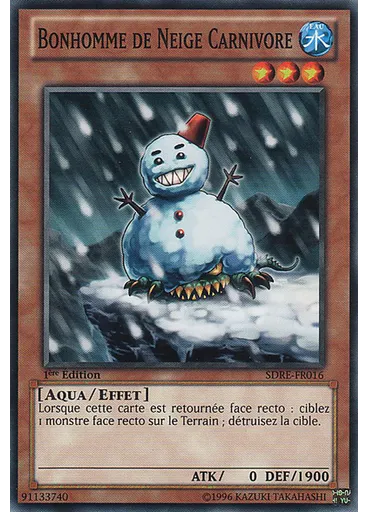 Bonhomme de Neige Carnivore
