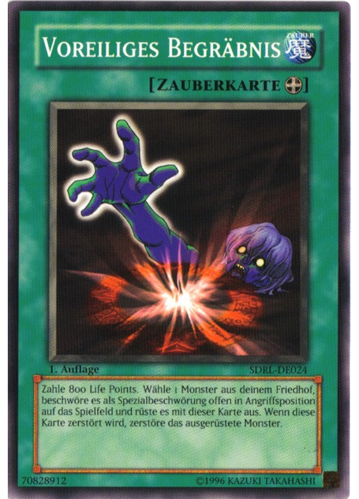 Voreiliges Begräbnis