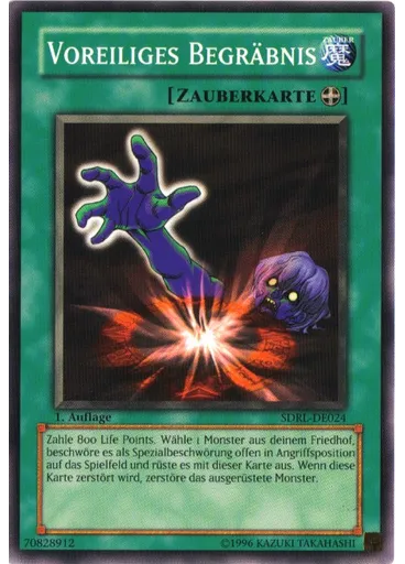 Voreiliges Begräbnis