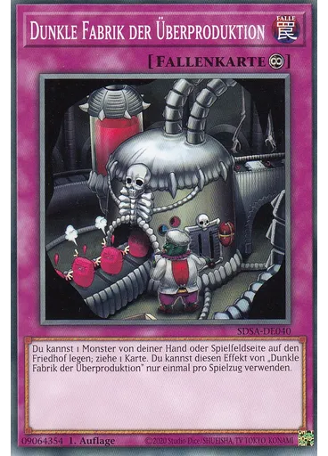 Dunkle Fabrik der Überproduktion