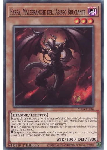 Farfa, Malebranche dell'Abisso Bruciante — Structure Deck: Bestie Sacre