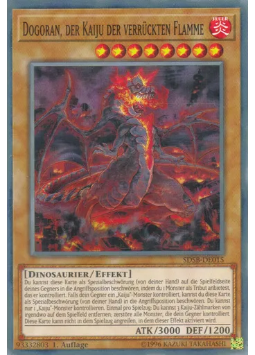 Dogoran, der Kaiju der verrückten Flamme
